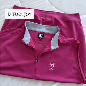 FootJoy Vibrant Pink and Gray Pullover